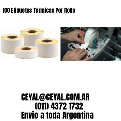 100 Etiquetas Termicas Por Rollo