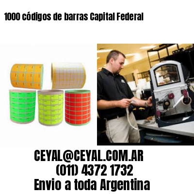 1000 códigos de barras Capital Federal