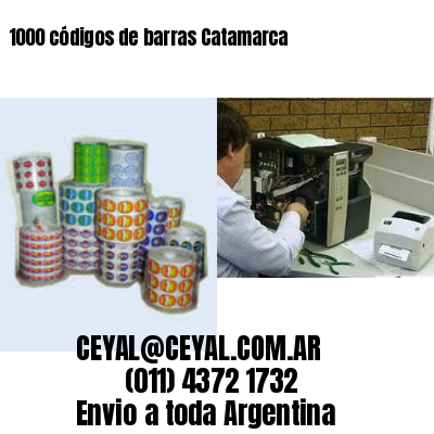 1000 códigos de barras Catamarca