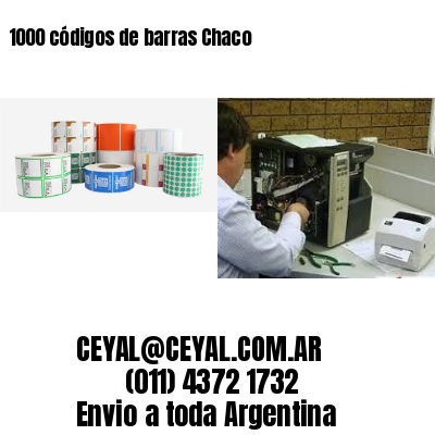 1000 códigos de barras Chaco