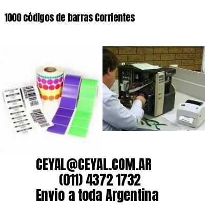 1000 códigos de barras Corrientes