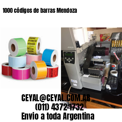 1000 códigos de barras Mendoza