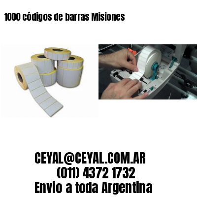 1000 códigos de barras Misiones