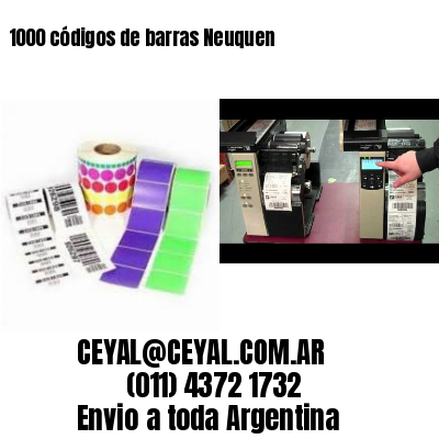 1000 códigos de barras Neuquen
