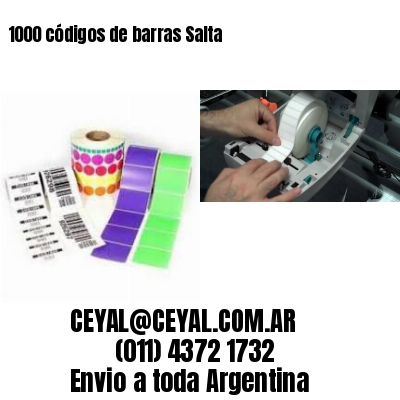 1000 códigos de barras Salta
