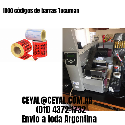 1000 códigos de barras Tucuman