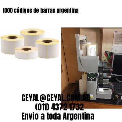 1000 códigos de barras argentina