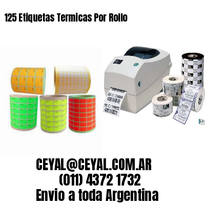 125 Etiquetas Termicas Por Rollo