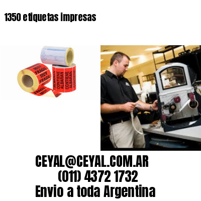 1350 etiquetas impresas
