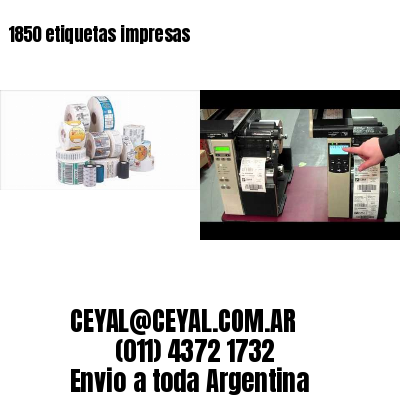 1850 etiquetas impresas