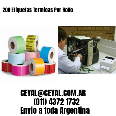 200 Etiquetas Termicas Por Rollo