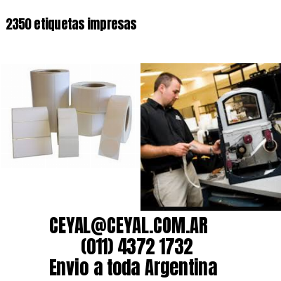 2350 etiquetas impresas