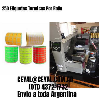 250 Etiquetas Termicas Por Rollo
