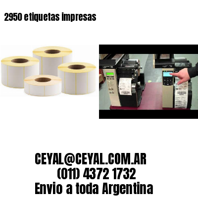 2950 etiquetas impresas