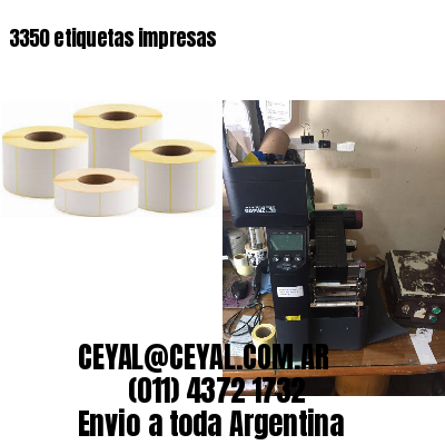 3350 etiquetas impresas