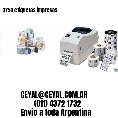 3750 etiquetas impresas
