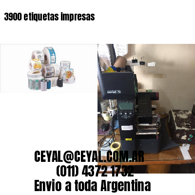 3900 etiquetas impresas
