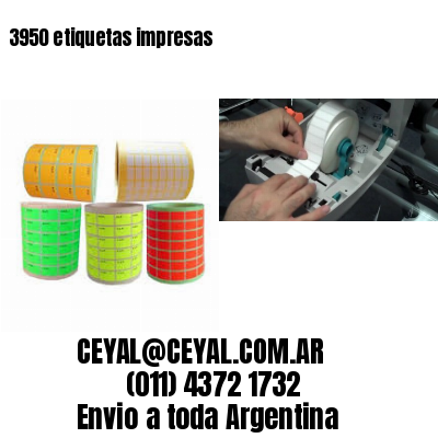 3950 etiquetas impresas