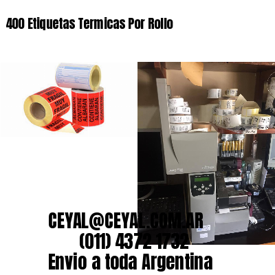 400 Etiquetas Termicas Por Rollo