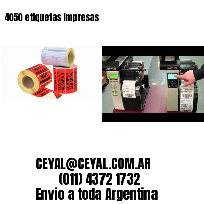 4050 etiquetas impresas
