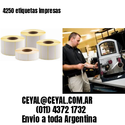 4250 etiquetas impresas