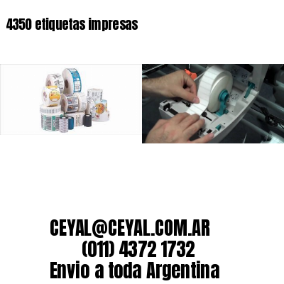 4350 etiquetas impresas