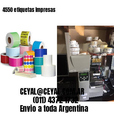 4550 etiquetas impresas