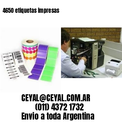 4650 etiquetas impresas