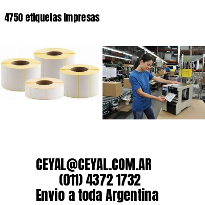 4750 etiquetas impresas