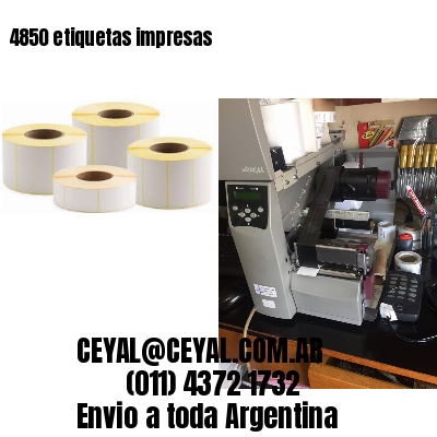4850 etiquetas impresas