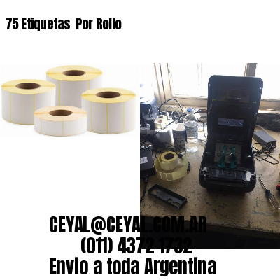75 Etiquetas  Por Rollo