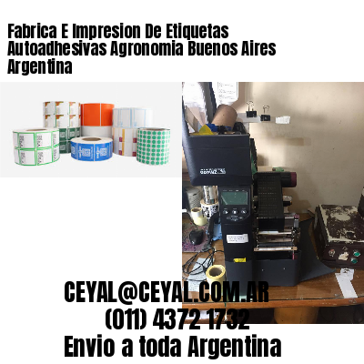 Fabrica E Impresion De Etiquetas Autoadhesivas Agronomia Buenos Aires Argentina