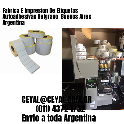 Fabrica E Impresion De Etiquetas Autoadhesivas Belgrano  Buenos Aires Argentina