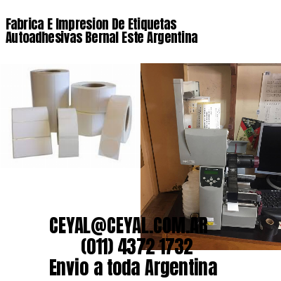 Fabrica E Impresion De Etiquetas Autoadhesivas Bernal Este Argentina