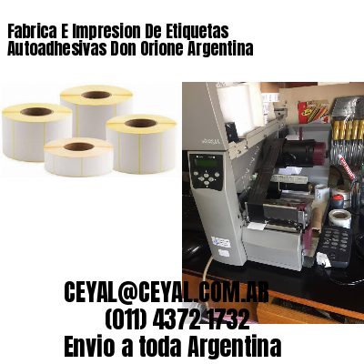 Fabrica E Impresion De Etiquetas Autoadhesivas Don Orione Argentina