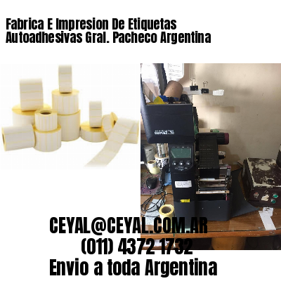 Fabrica E Impresion De Etiquetas Autoadhesivas Gral. Pacheco Argentina
