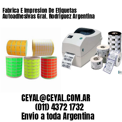 Fabrica E Impresion De Etiquetas Autoadhesivas Gral. Rodríguez Argentina