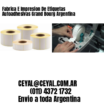 Fabrica E Impresion De Etiquetas Autoadhesivas Grand Bourg Argentina