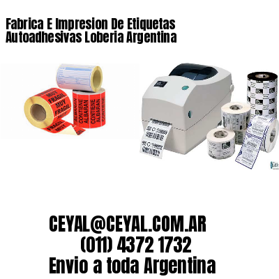 Fabrica E Impresion De Etiquetas Autoadhesivas Loberia Argentina