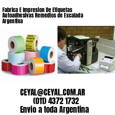 Fabrica E Impresion De Etiquetas Autoadhesivas Remedios de Escalada Argentina
