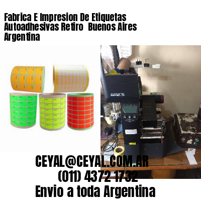 Fabrica E Impresion De Etiquetas Autoadhesivas Retiro  Buenos Aires Argentina