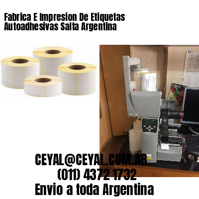 Fabrica E Impresion De Etiquetas Autoadhesivas Salta Argentina