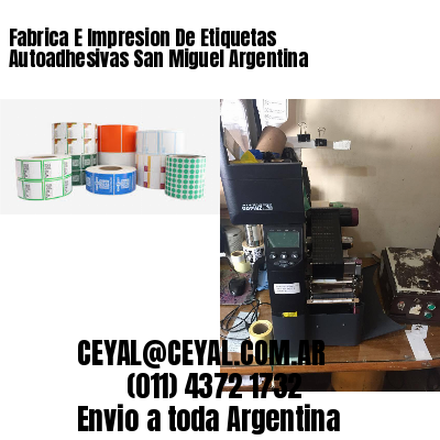 Fabrica E Impresion De Etiquetas Autoadhesivas San Miguel Argentina