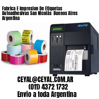 Fabrica E Impresion De Etiquetas Autoadhesivas San Nicolás  Buenos Aires Argentina