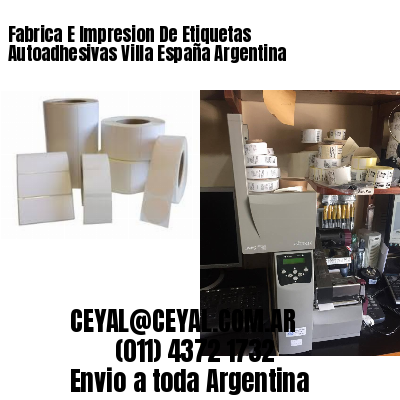 Fabrica E Impresion De Etiquetas Autoadhesivas Villa España Argentina