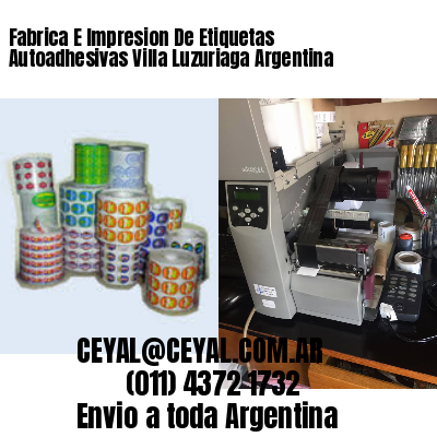 Fabrica E Impresion De Etiquetas Autoadhesivas Villa Luzuriaga Argentina