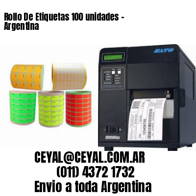 Rollo De Etiquetas 100 unidades – Argentina