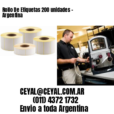 Rollo De Etiquetas 200 unidades – Argentina