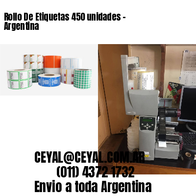 Rollo De Etiquetas 450 unidades – Argentina