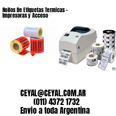 Rollos De Etiquetas Termicas – Impresoras y Acceso